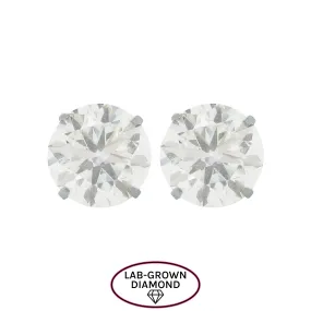 14K GOLD 1.50 CT LAB GROWN DIAMOND STUDS