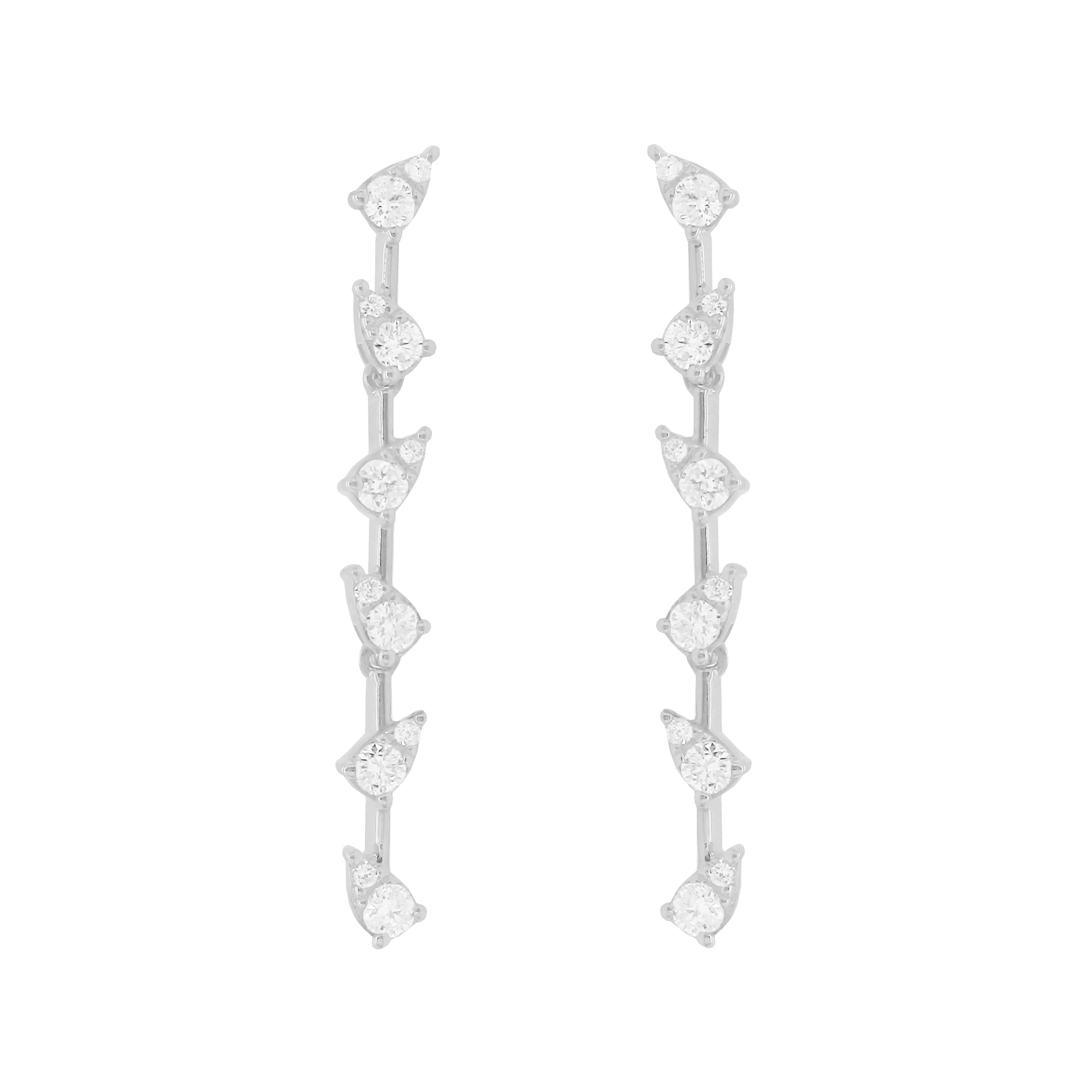 14K GOLD DIAMOND BROOKE EARRINGS