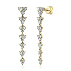 14K GOLD DIAMOND CELESTE EARRINGS