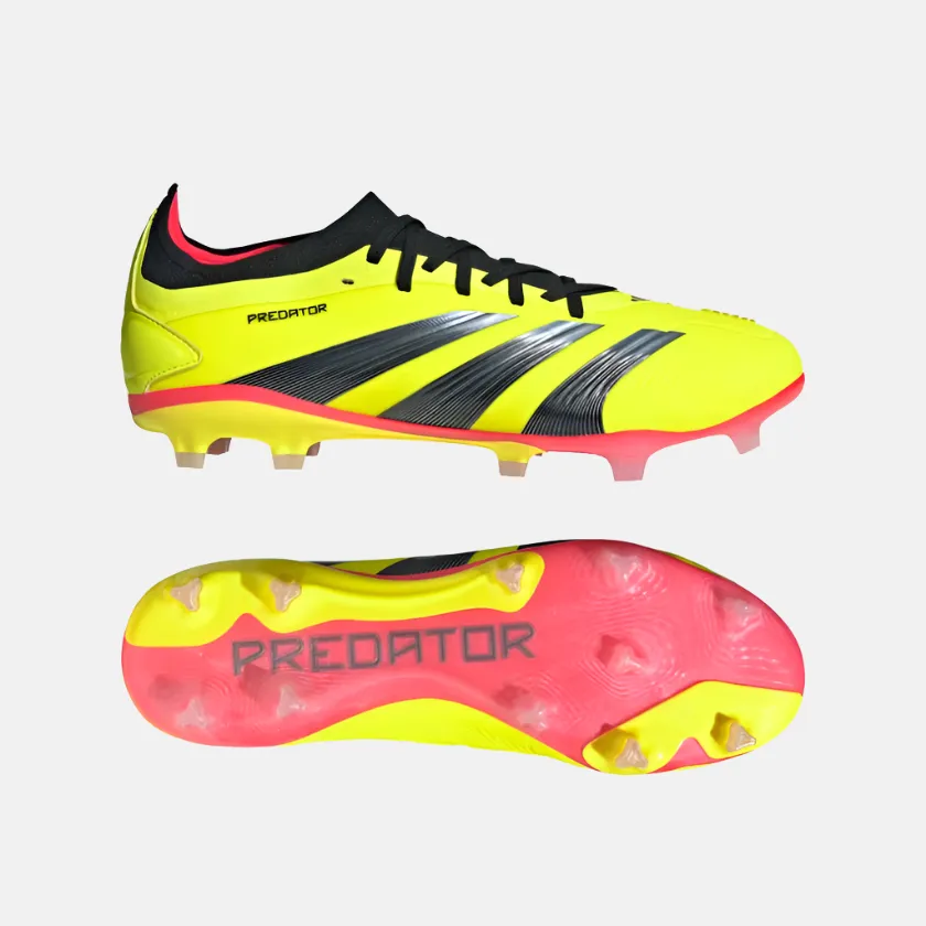 Adidas Predator 24 Pro Firm Ground Football Shoes -Team Solar Yellow 2/Core Black/Solar Red