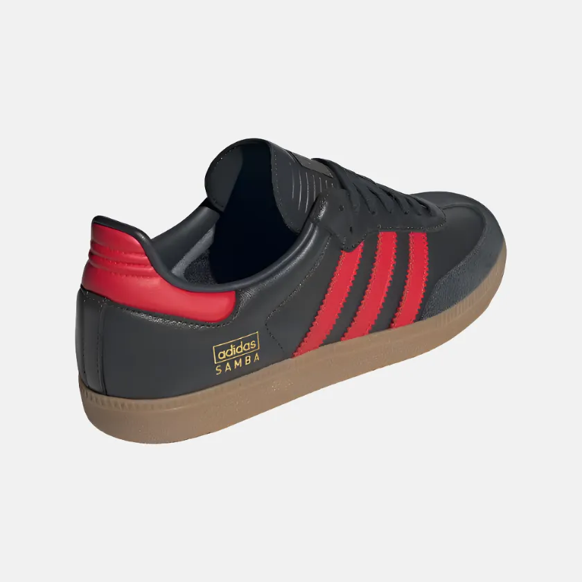 Adidas Samba OG Men's Lifestyle Shoes -Carbon/Better Scarlet/Gum