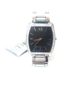 Armani Exchange AX4110 Silver Stainless Steel Rhinestone Watch | Like New |