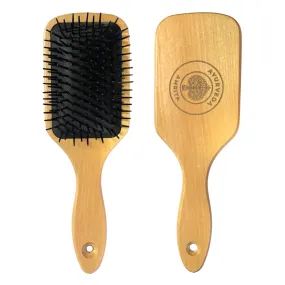 Ayurveda Amrita Wooden Paddle Hair Brush With Anti Static Nylon Bristles for Detangling | Scalp Massage & Hair Growth