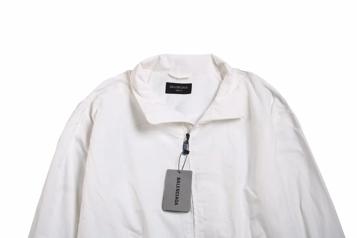 Balenciaga White Zip-Up Jacket