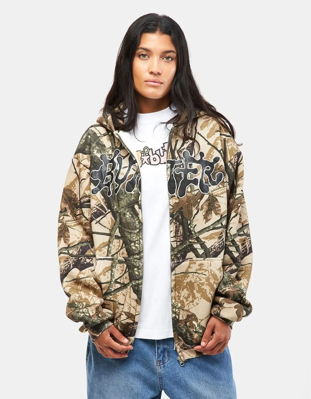 Butter Goods Ink Zip-Thru Hoodie - Camo