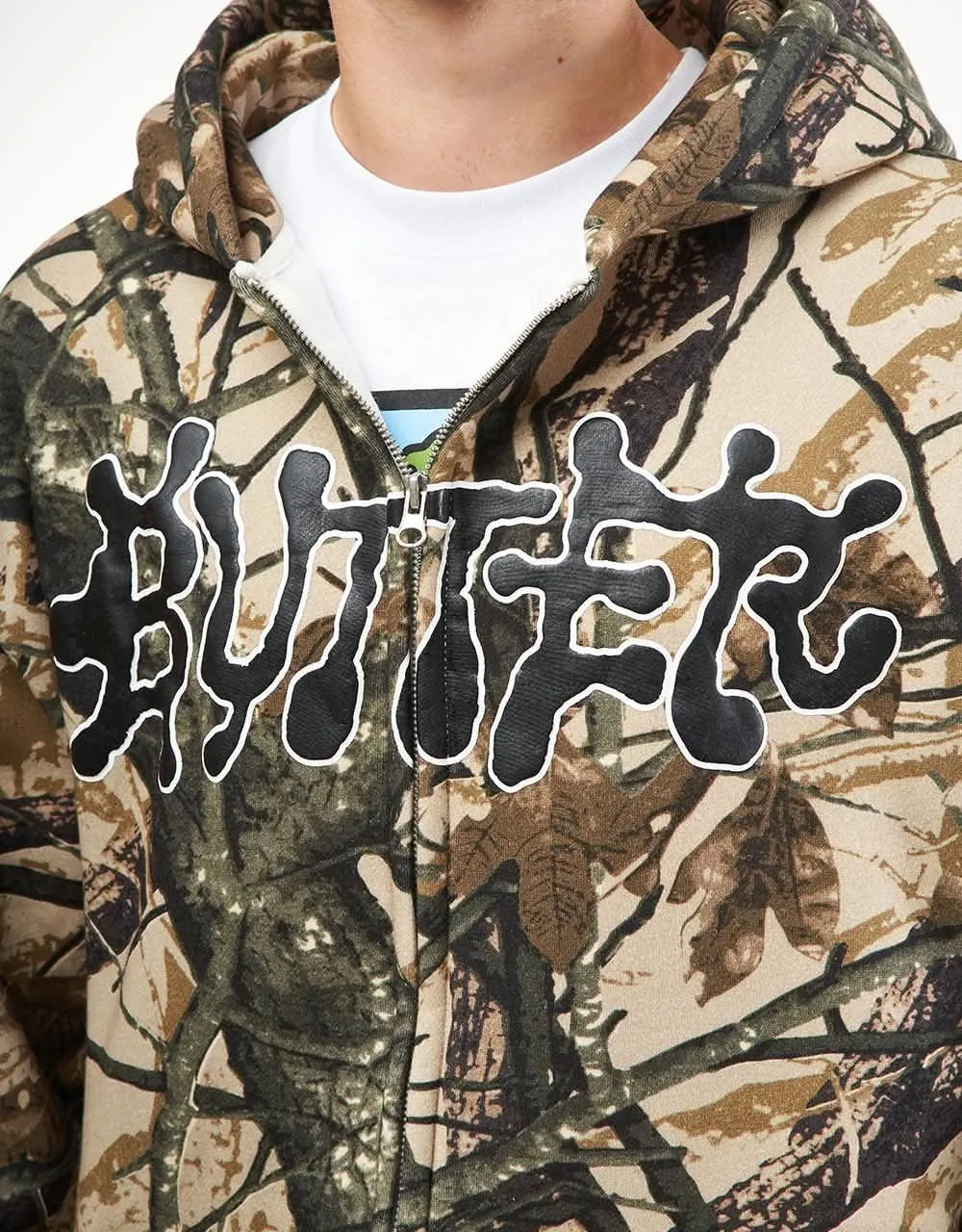 Butter Goods Ink Zip-Thru Hoodie - Camo