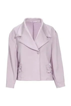 Buttonscarves X Jovian Paradiso Piper Jacket In Dusty Lilac