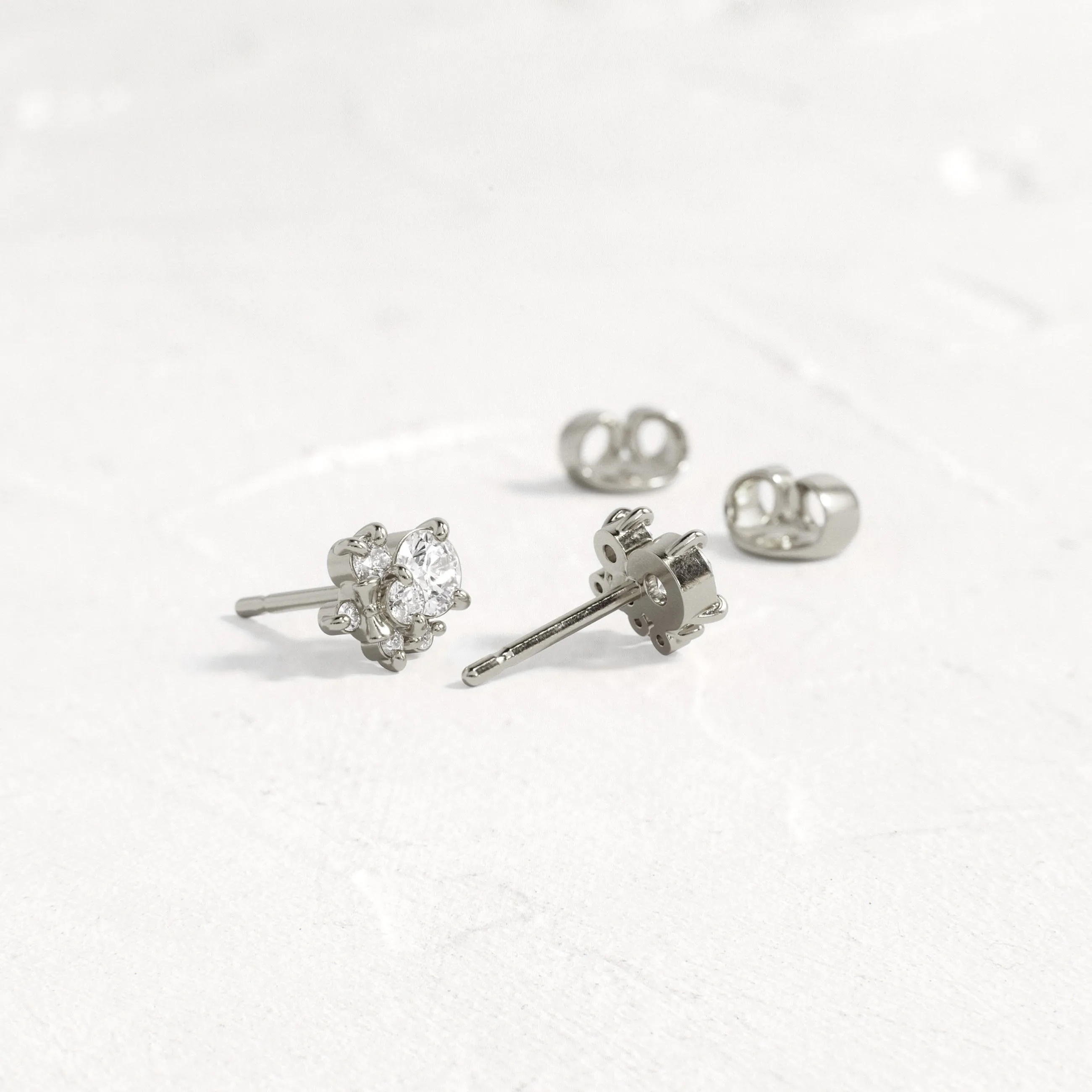 Candy Man Cluster Studs, Diamond - OOS