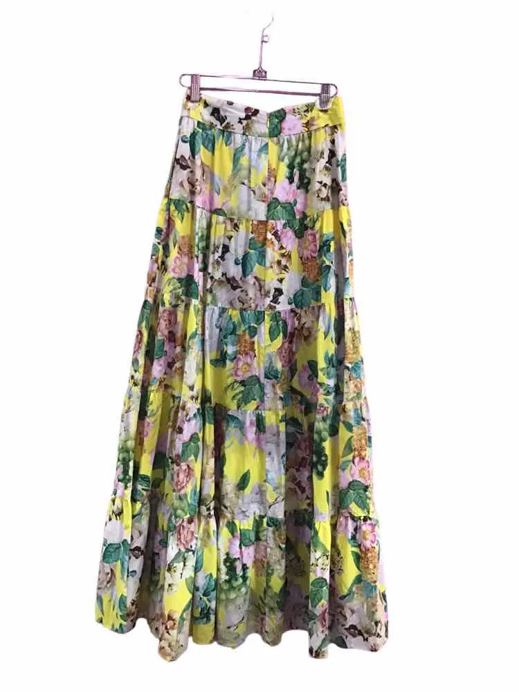 Cara Cara Yellow Multi Size XS Skirt