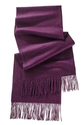 Cashmere Stole - Eggplant