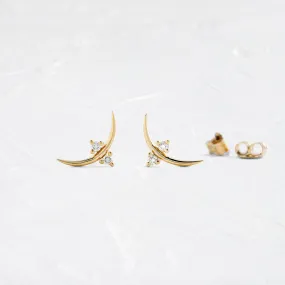 Crescent Studs - In Stock