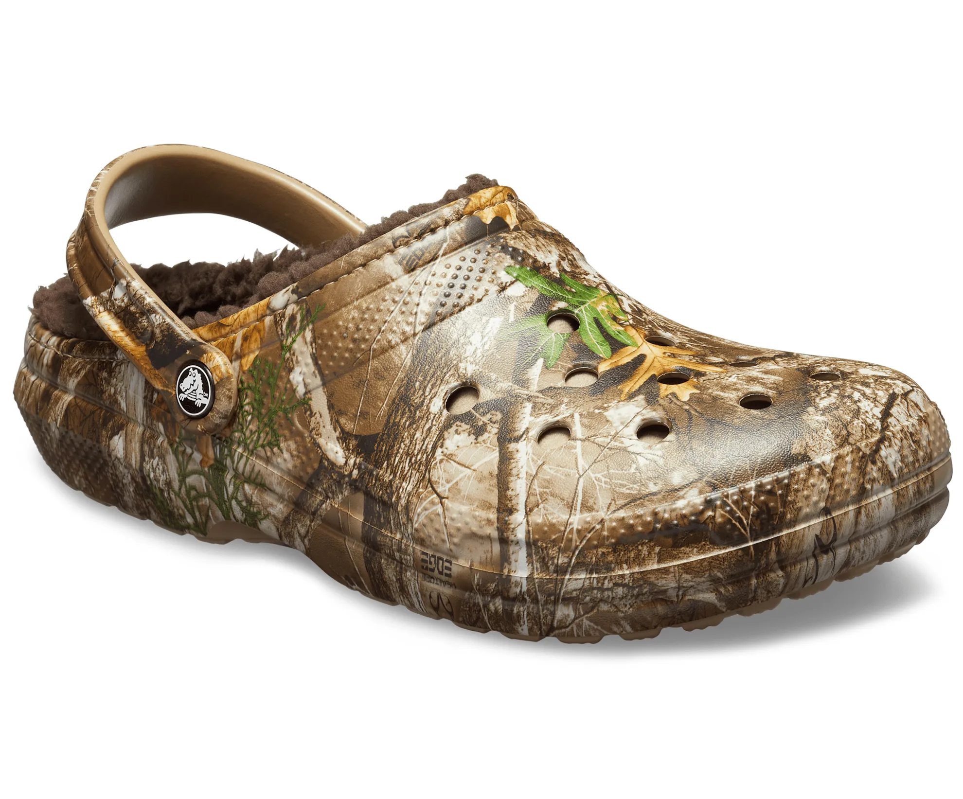 Crocs Unisex Classic Lined Realtree Clog - Chocolate