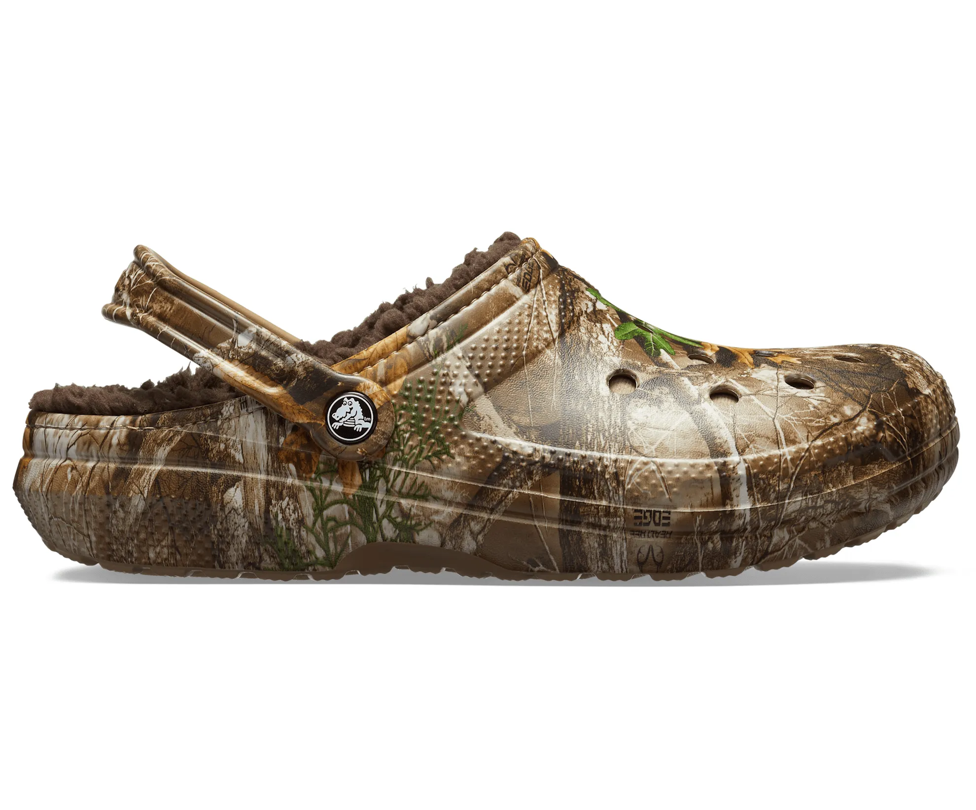 Crocs Unisex Classic Lined Realtree Clog - Chocolate