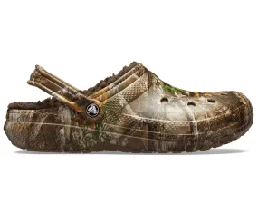 Crocs Unisex Classic Lined Realtree Clog - Chocolate