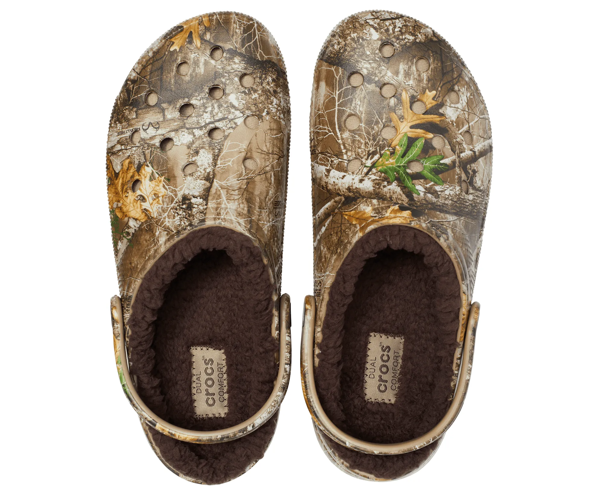 Crocs Unisex Classic Lined Realtree Clog - Chocolate