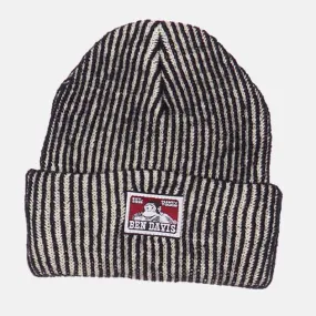 Cuffed Knit Beanie - Hickory Stripe