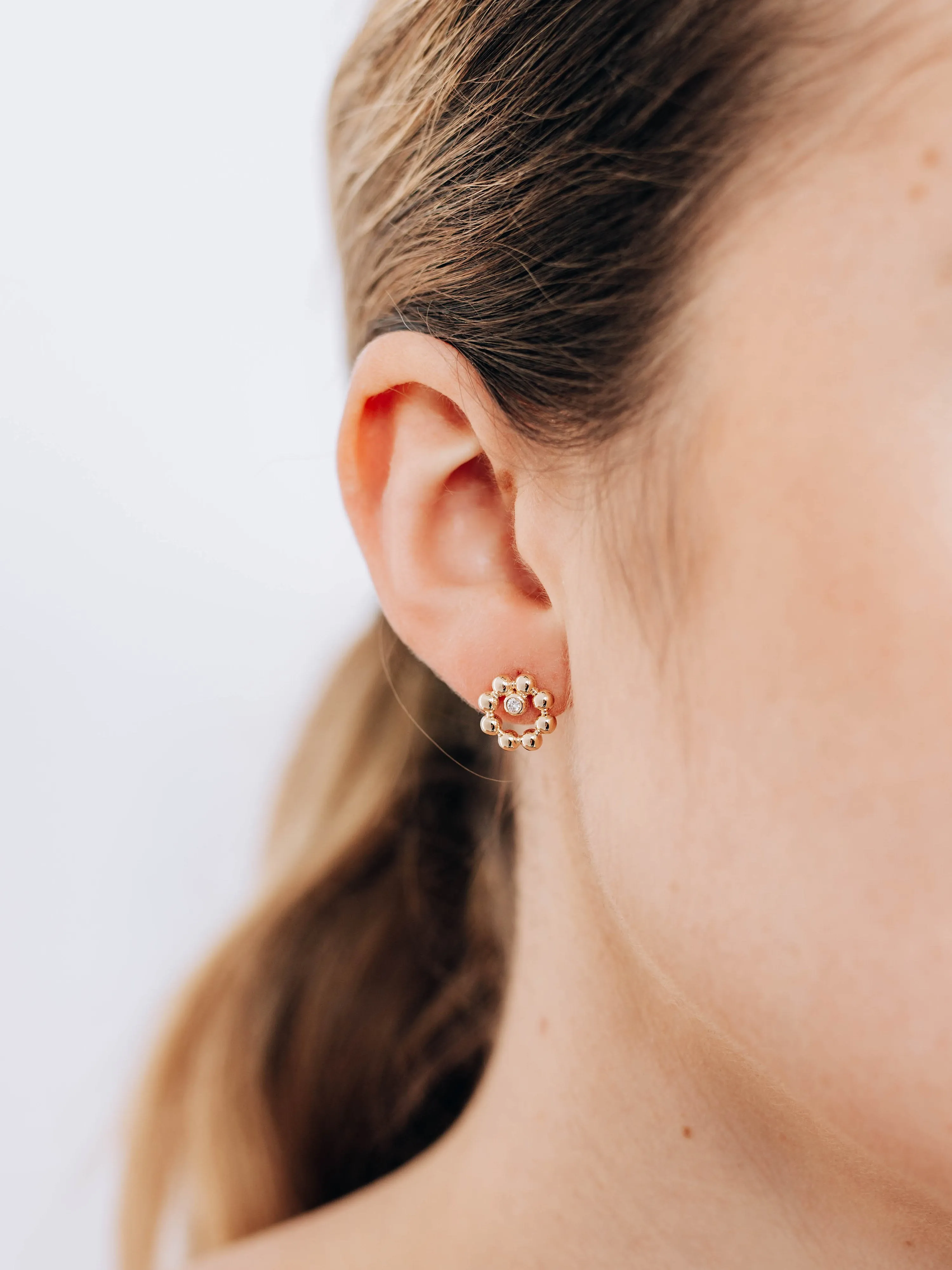 Dew Drop Marine Circle Studs