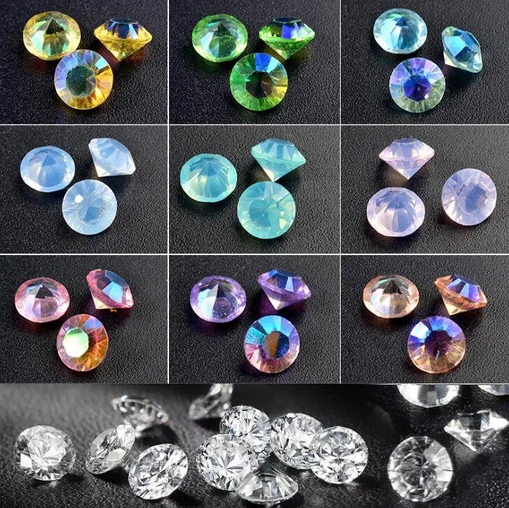 Diamond Faceted Crystal Gems Rhinestones (~90 pieces)