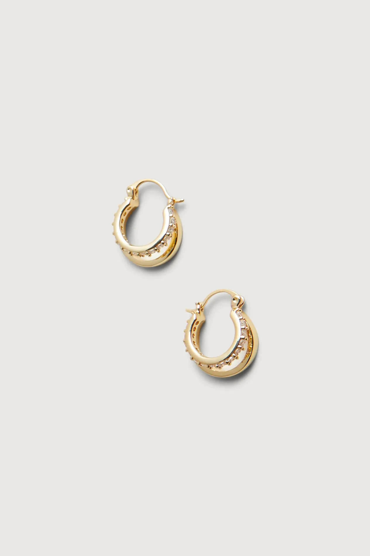 DOUBLE HOOP EARRINGS