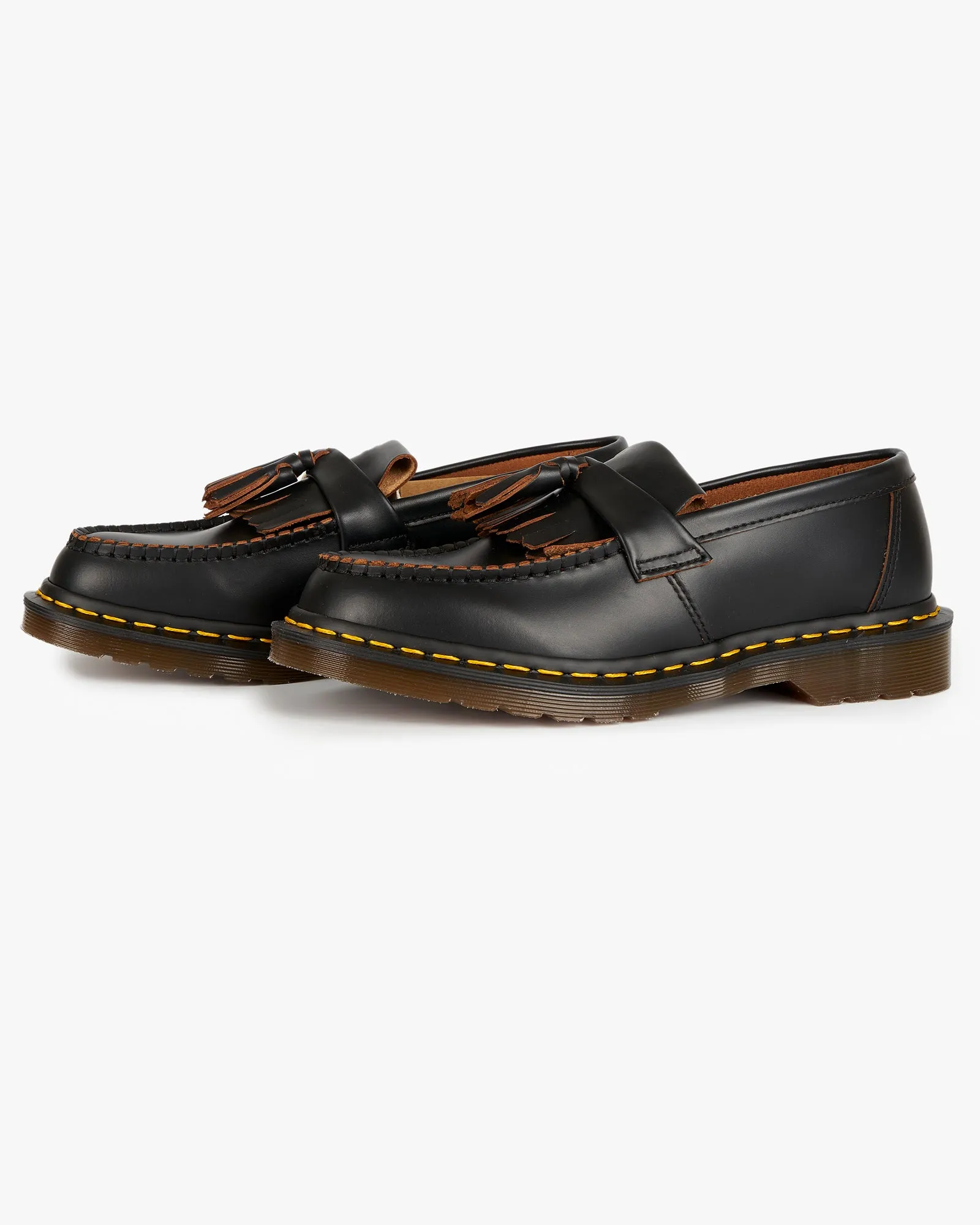 Dr Martens Made In England Adrian Tassel Loafer - Black Quilon