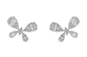 Earrings 18kt Gold & Diamonds Butterflies