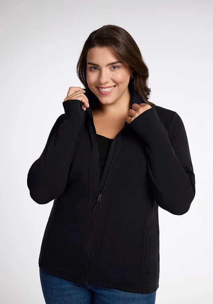 Finley Zip Up Sweatshirt - Black