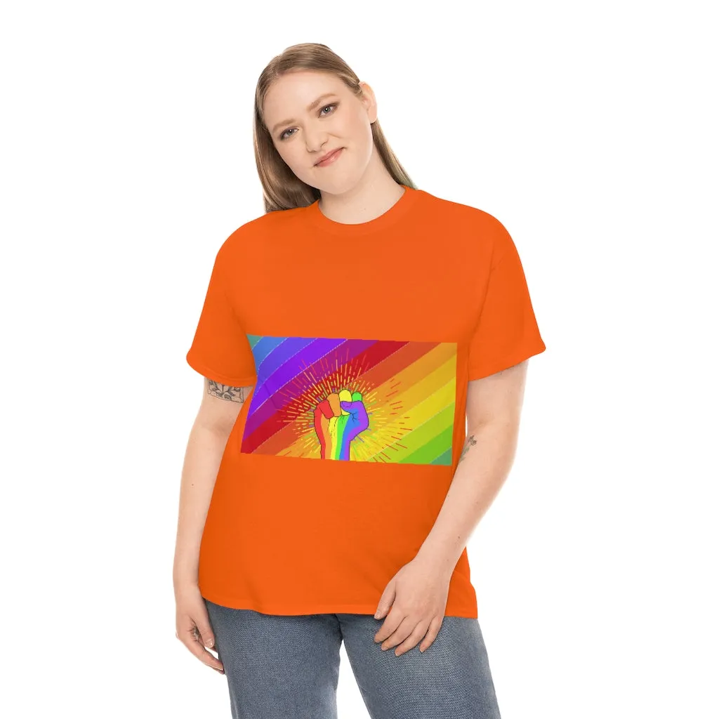 Fist Pump for Pride Unisex Heavy Cotton Tee