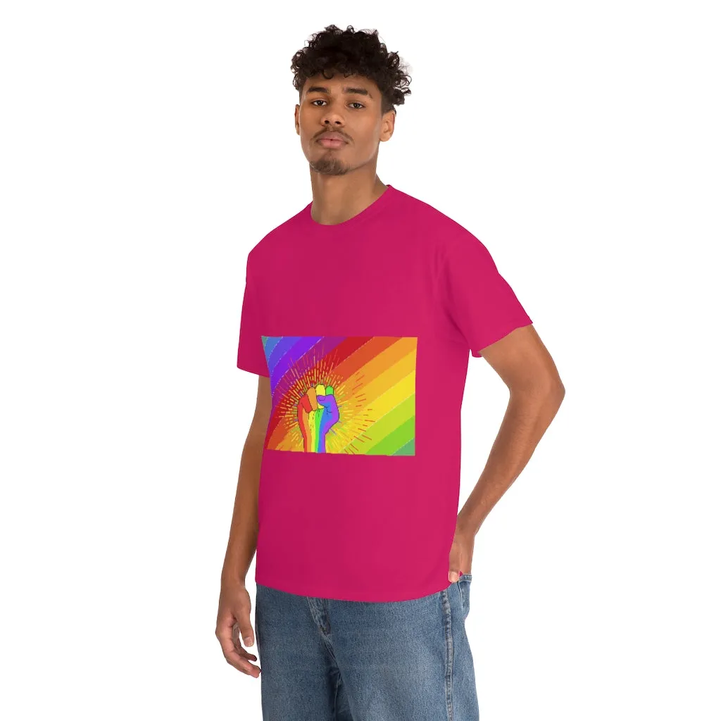 Fist Pump for Pride Unisex Heavy Cotton Tee