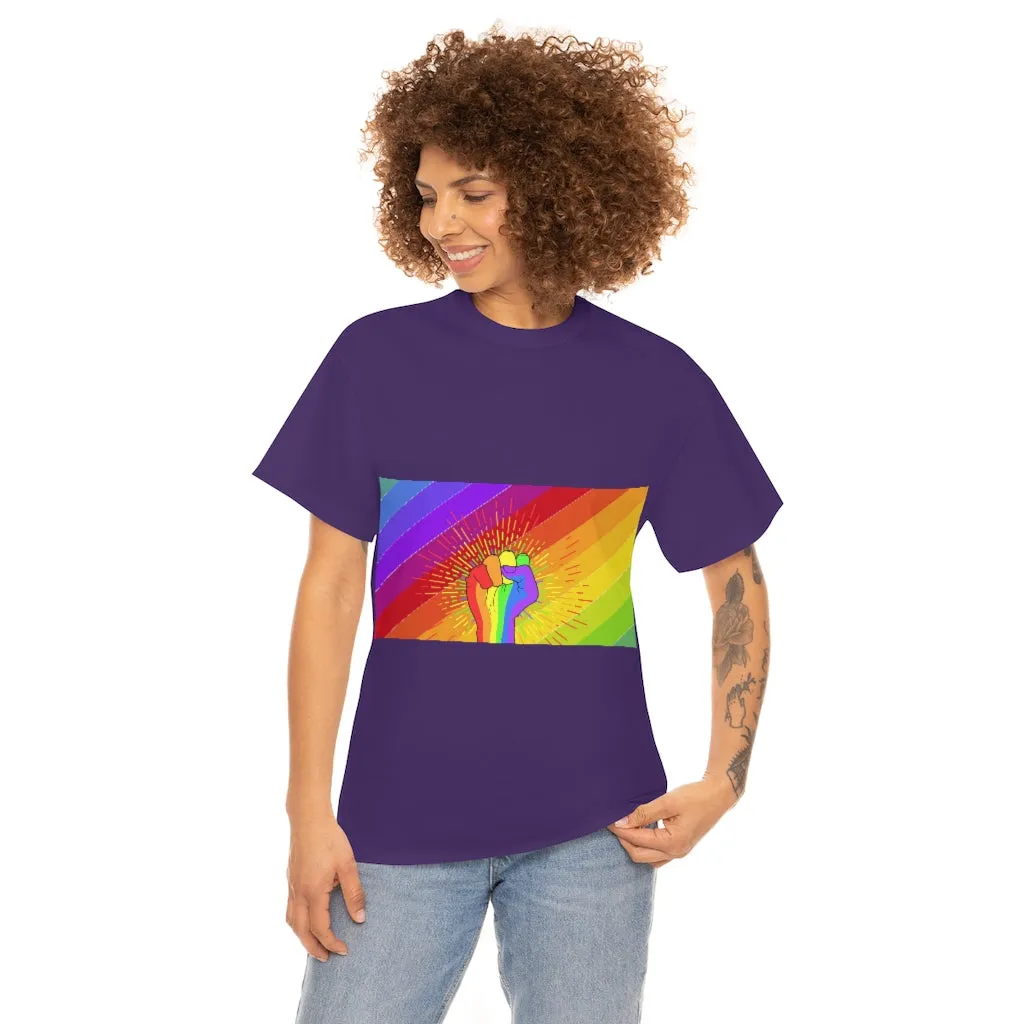 Fist Pump for Pride Unisex Heavy Cotton Tee