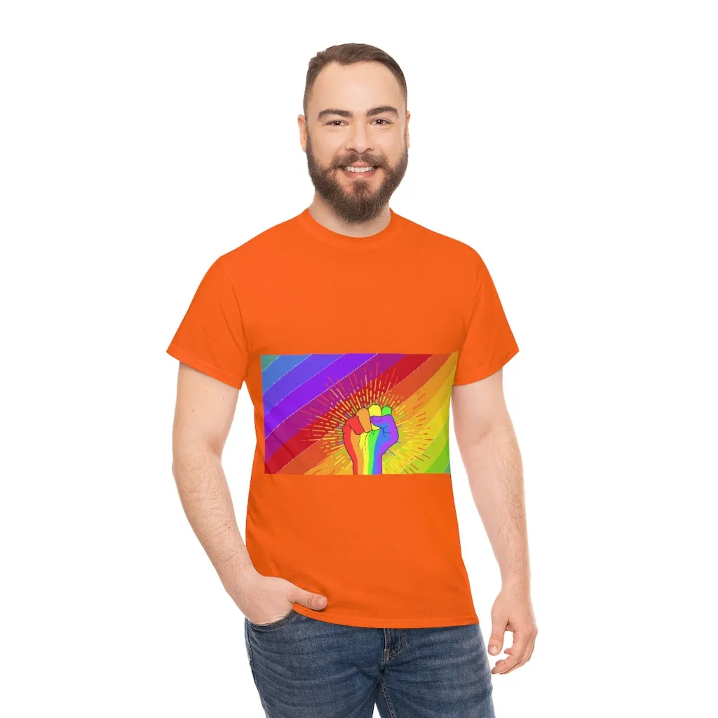 Fist Pump for Pride Unisex Heavy Cotton Tee