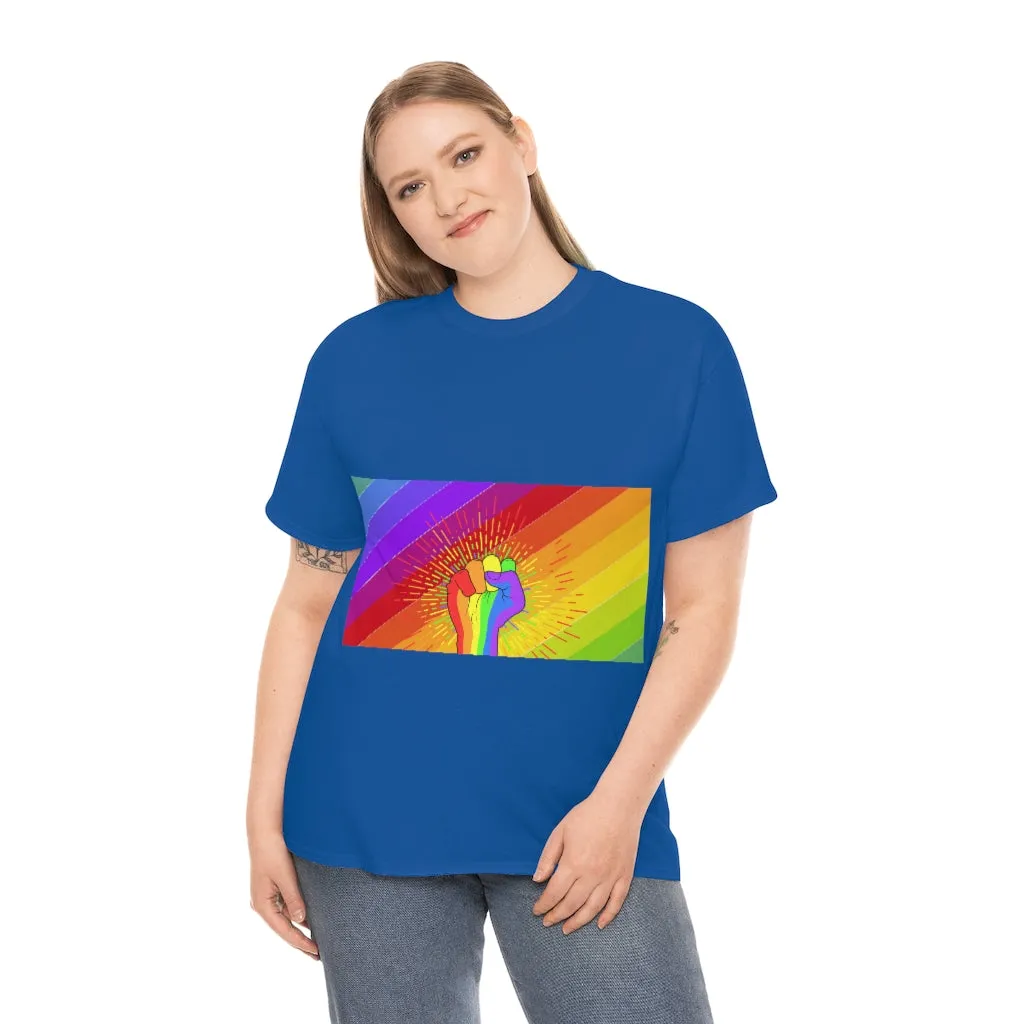 Fist Pump for Pride Unisex Heavy Cotton Tee