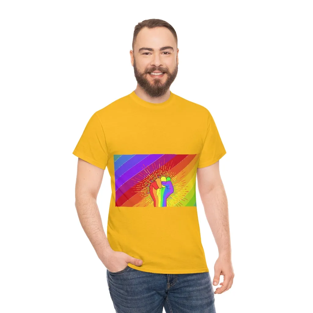 Fist Pump for Pride Unisex Heavy Cotton Tee