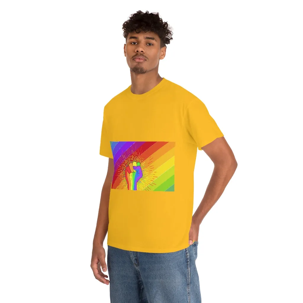 Fist Pump for Pride Unisex Heavy Cotton Tee