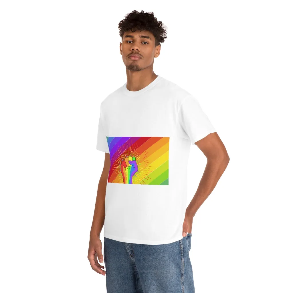 Fist Pump for Pride Unisex Heavy Cotton Tee