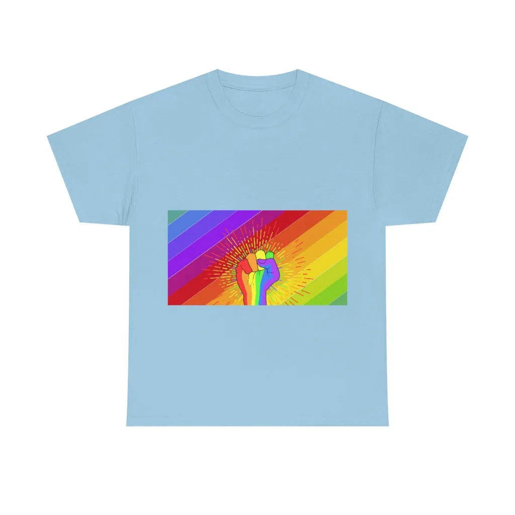 Fist Pump for Pride Unisex Heavy Cotton Tee