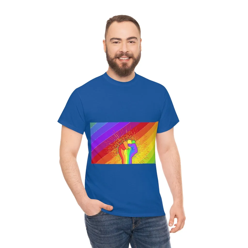 Fist Pump for Pride Unisex Heavy Cotton Tee