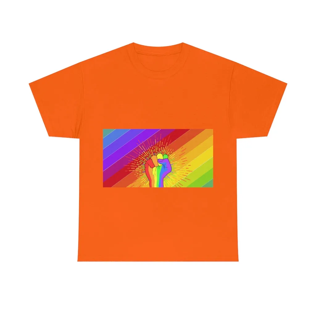 Fist Pump for Pride Unisex Heavy Cotton Tee