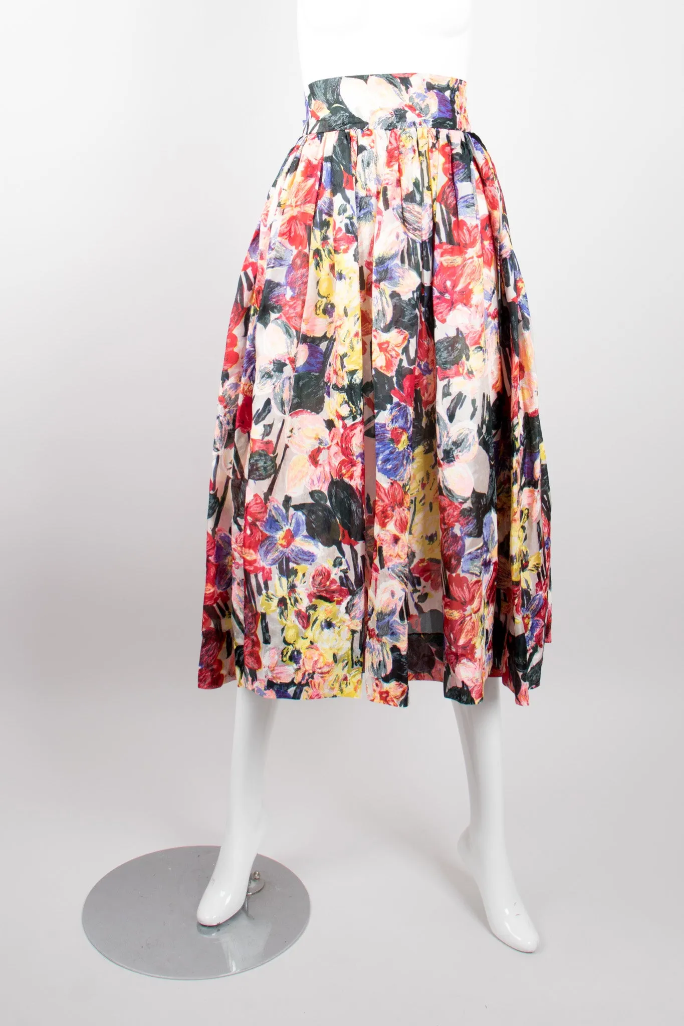 Flower Fields Expressionist Skirt