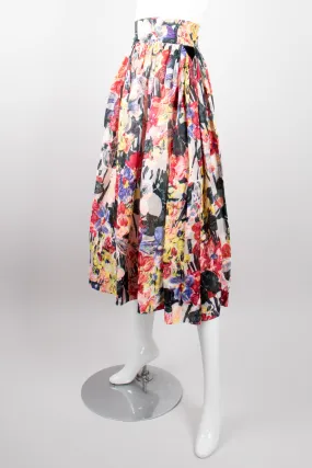 Flower Fields Expressionist Skirt