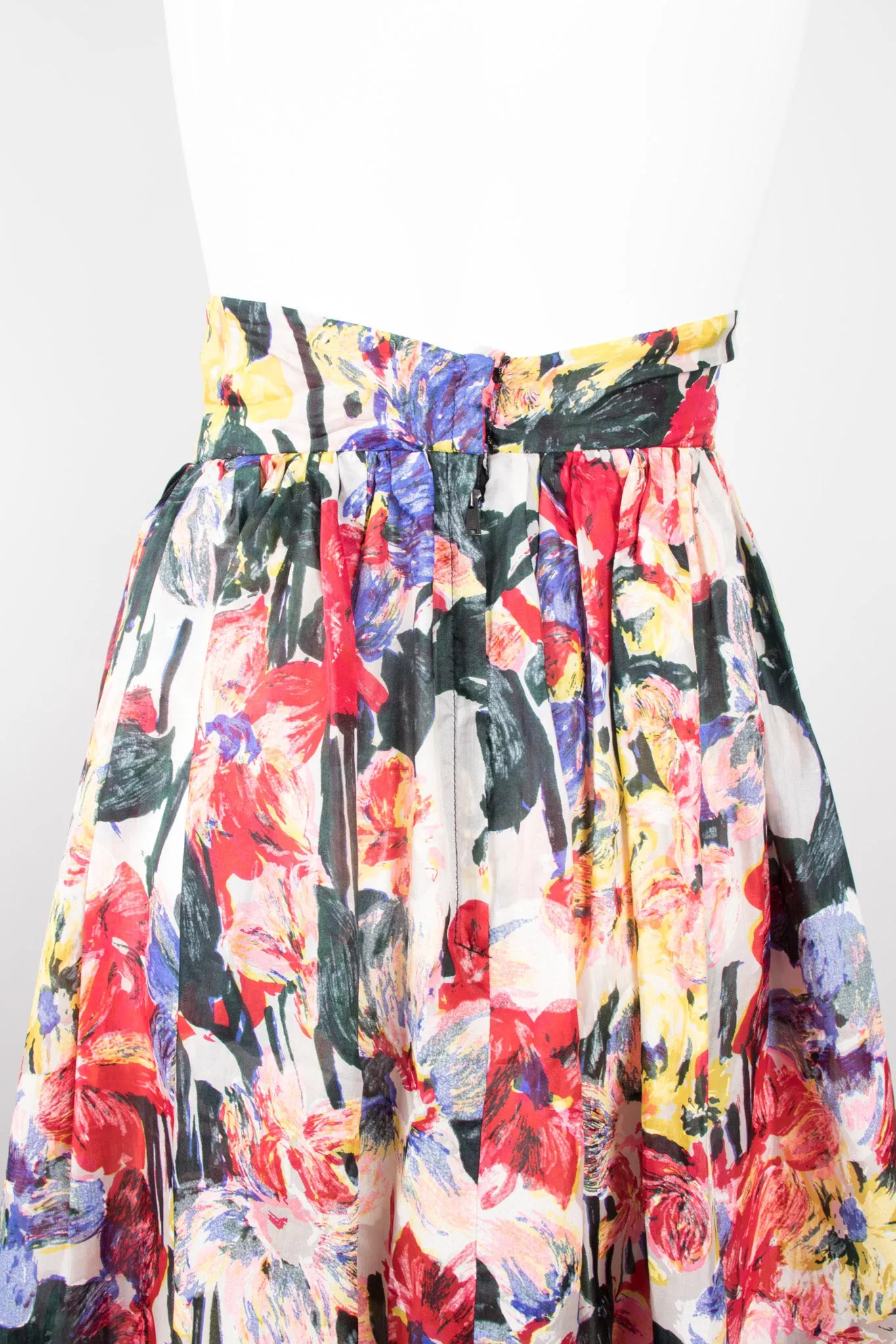 Flower Fields Expressionist Skirt