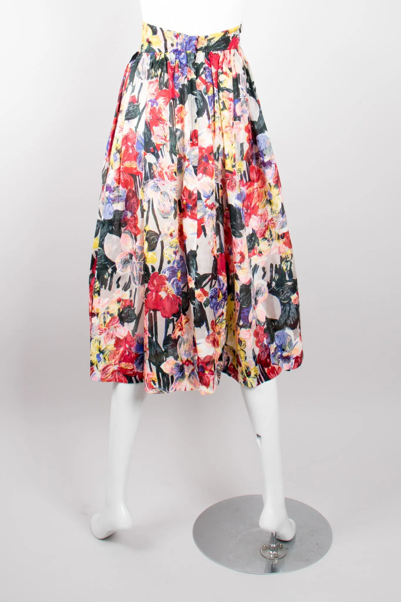 Flower Fields Expressionist Skirt