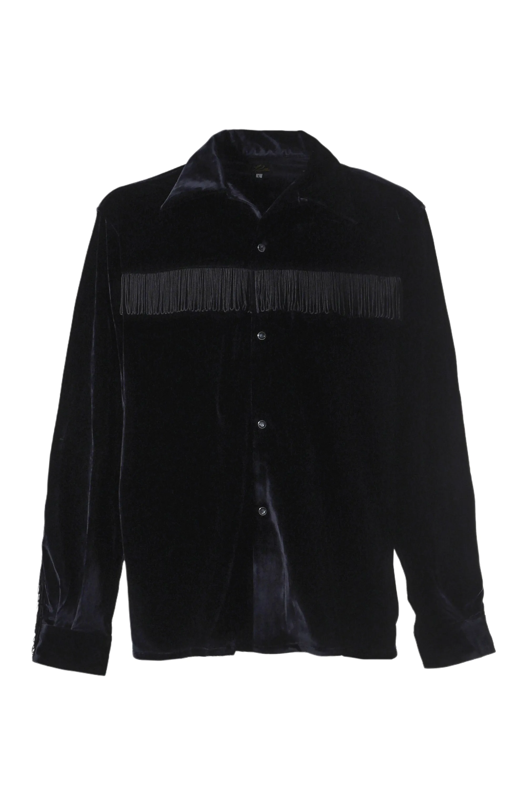 FRINGE ONE-UP SHIRT - TA/PE VELOUR / BLK