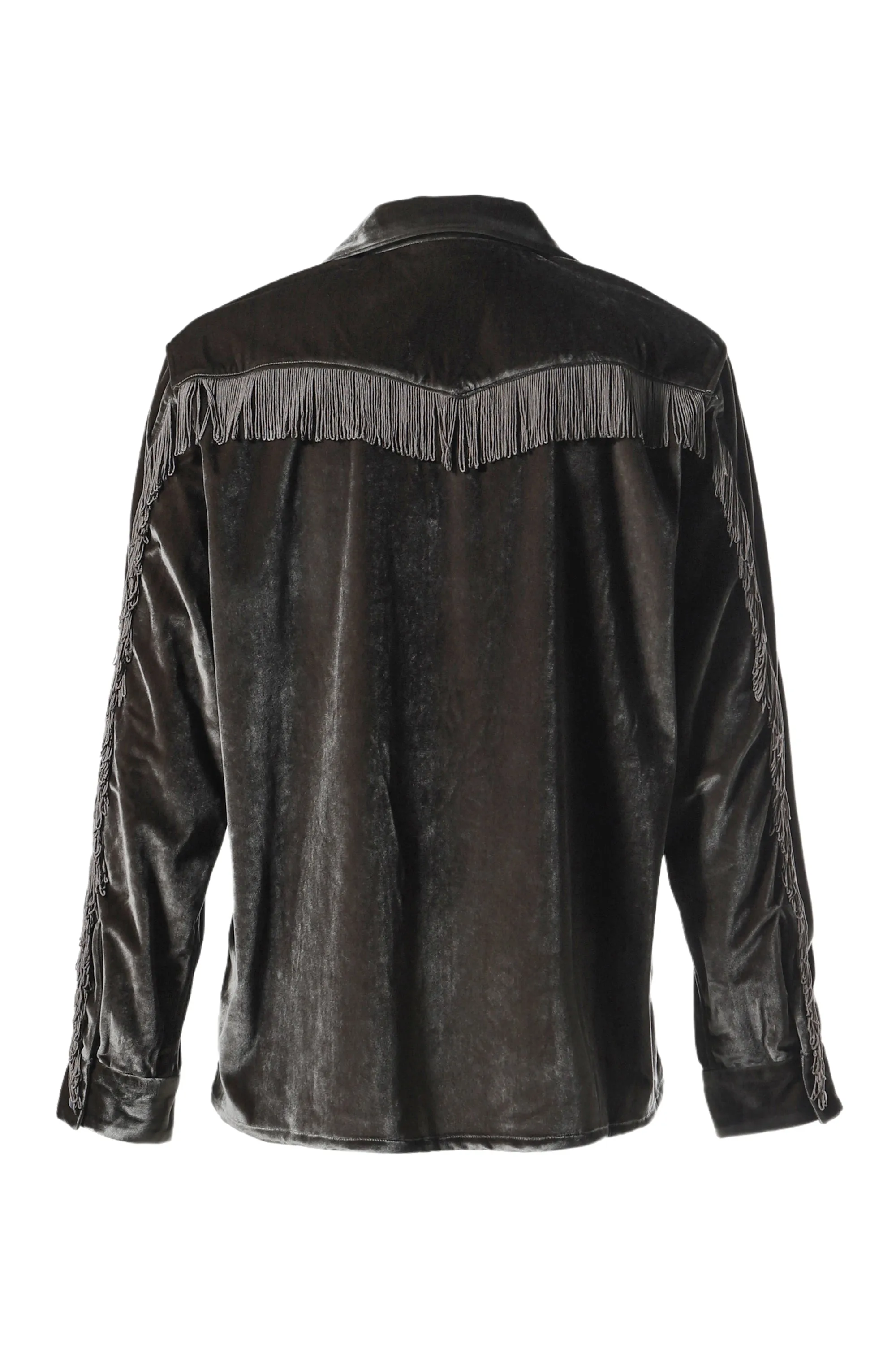 FRINGE ONE-UP SHIRT - TA/PE VELOUR / CHA