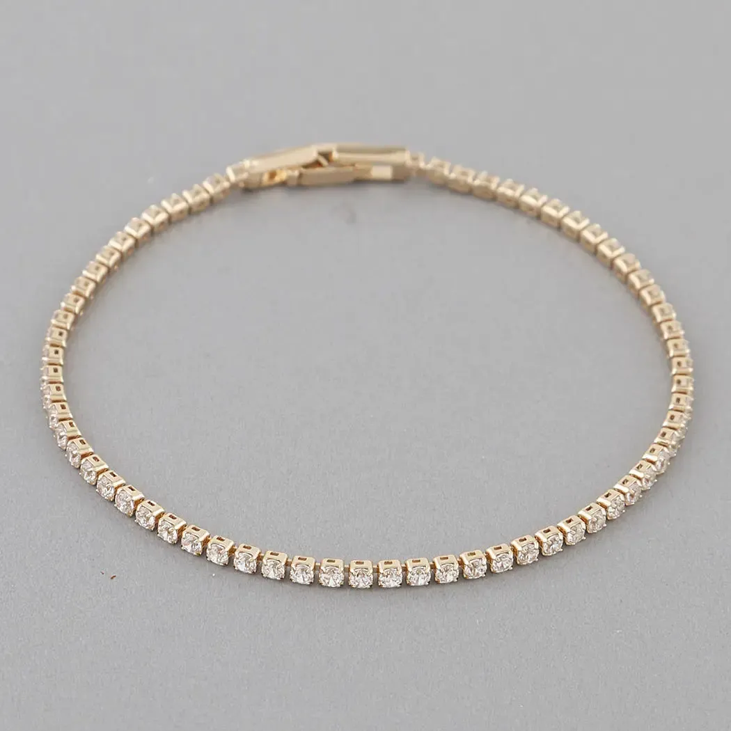 Gold Rhinestones Bracelet