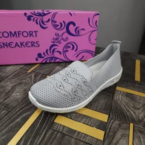 Grey Casual Shoes with Studs