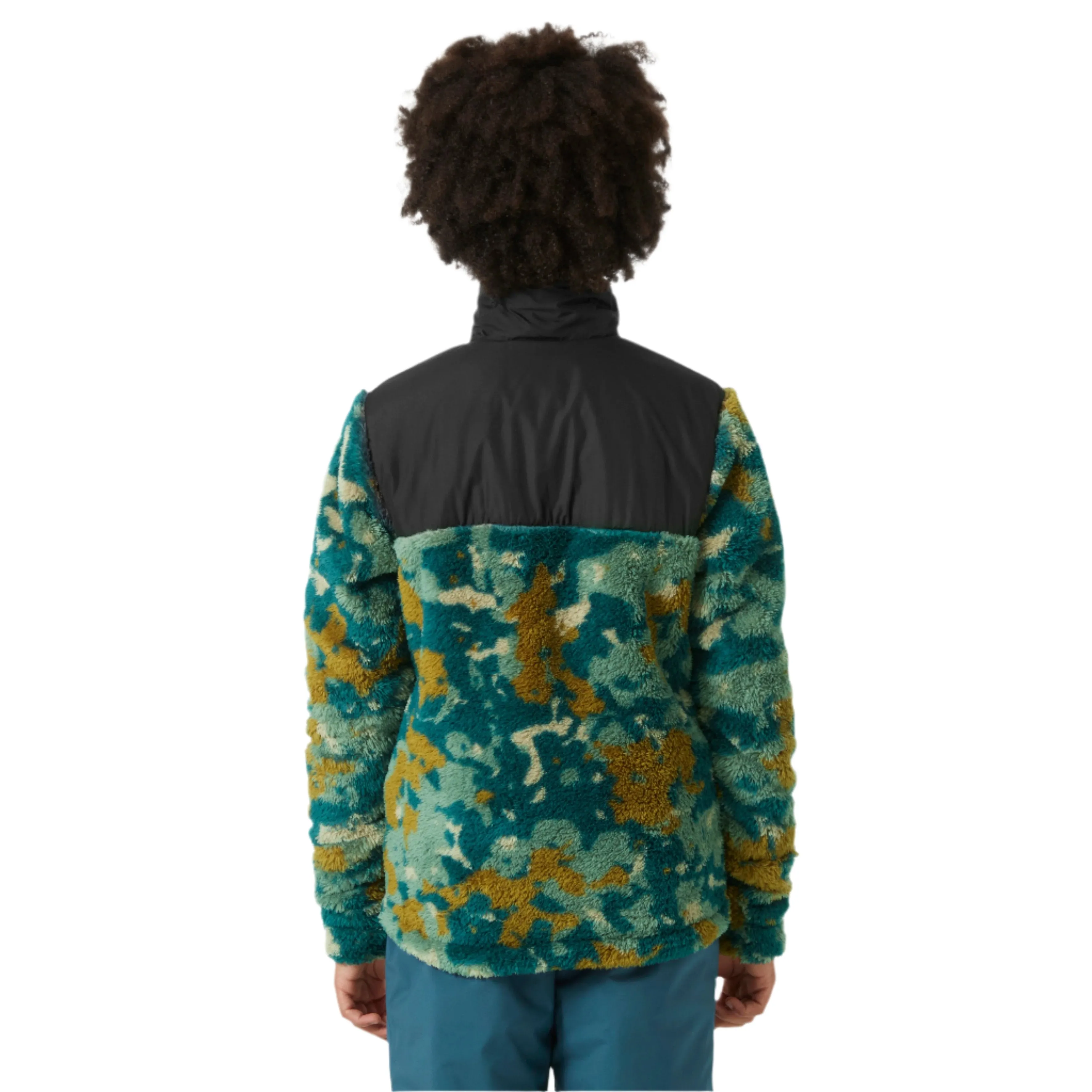 Helly Hansen Junior Champ Midlayer Half Zip Fleece Top (Dark Creek Splash/Camo Aop)(Ages 8-16)