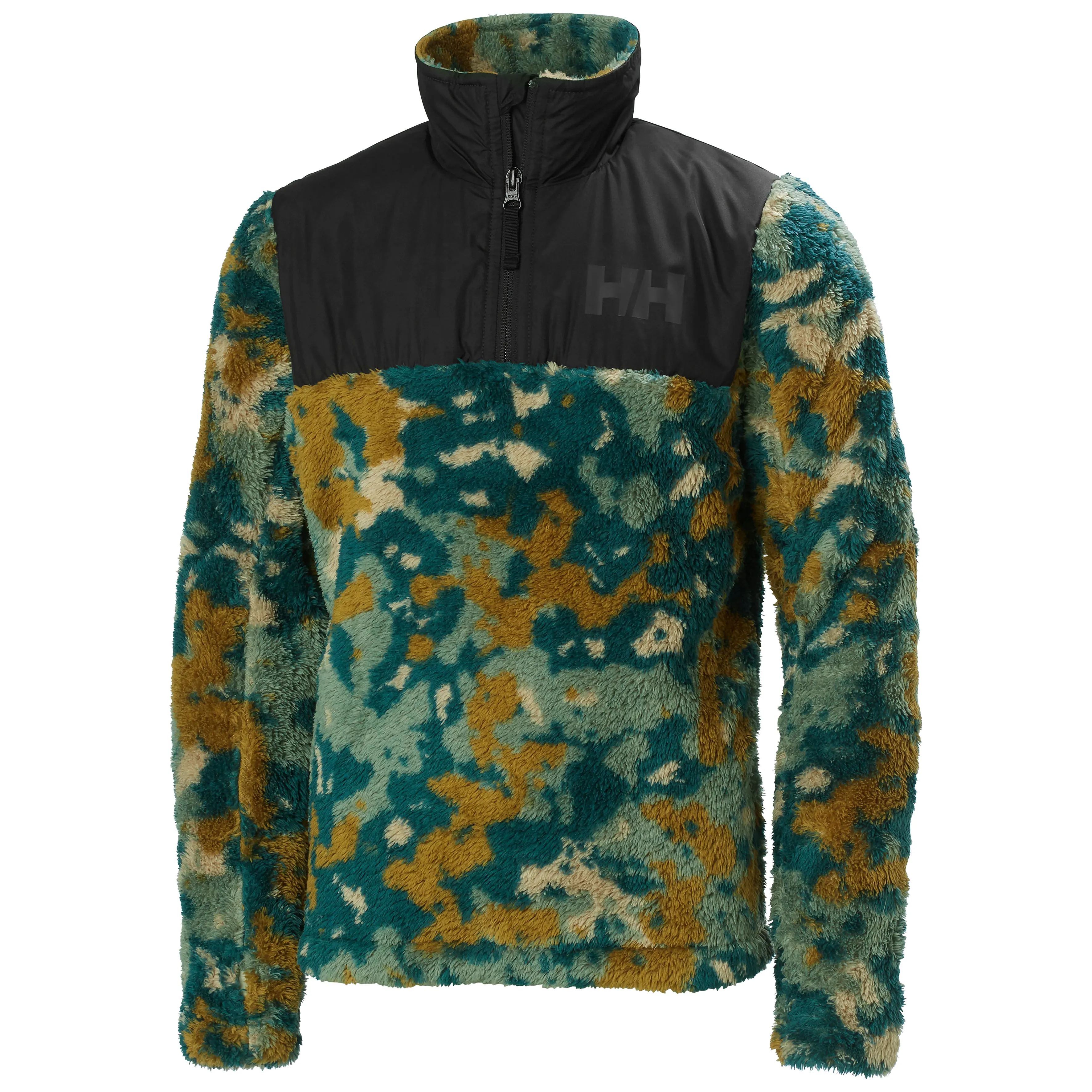 Helly Hansen Junior Champ Midlayer Half Zip Fleece Top (Dark Creek Splash/Camo Aop)(Ages 8-16)