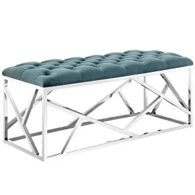 Intersperse Bench in Silver Gray