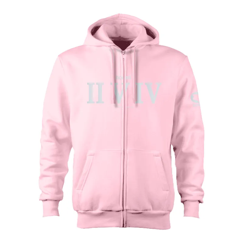 Kids Zip-Up Hoodie  - Crepe Pink (Heavy Fabric)