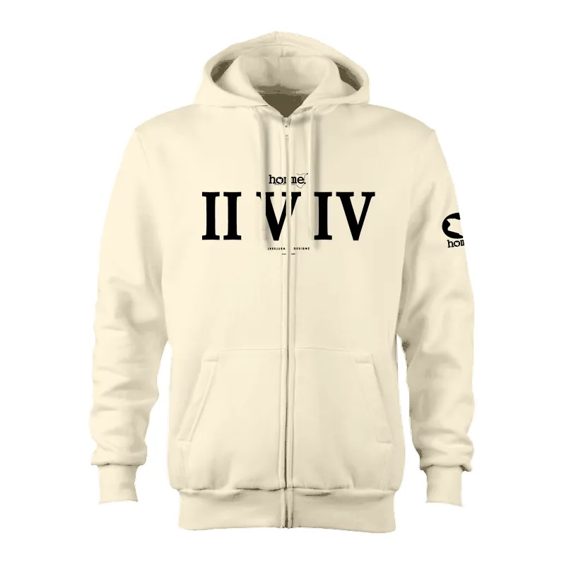 Kids Zip-Up Hoodie  - Off White (Heavy Fabric)